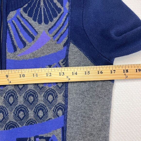 Title Nine S Athletic Dress 1/4 Zip Xtra Fine Merino Wool Knee Length Purpl Gray - Picture 13 of 16